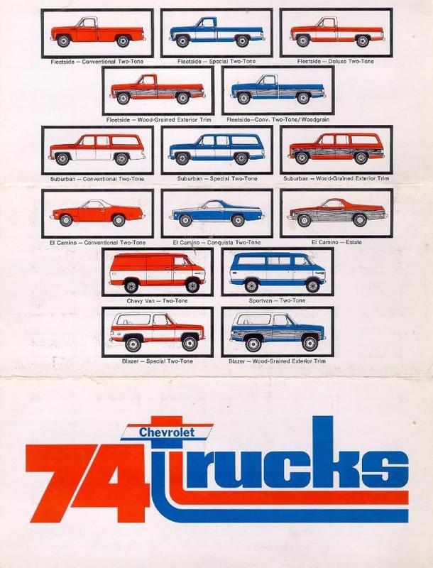 1974 Chevrolet Trucks Mailer